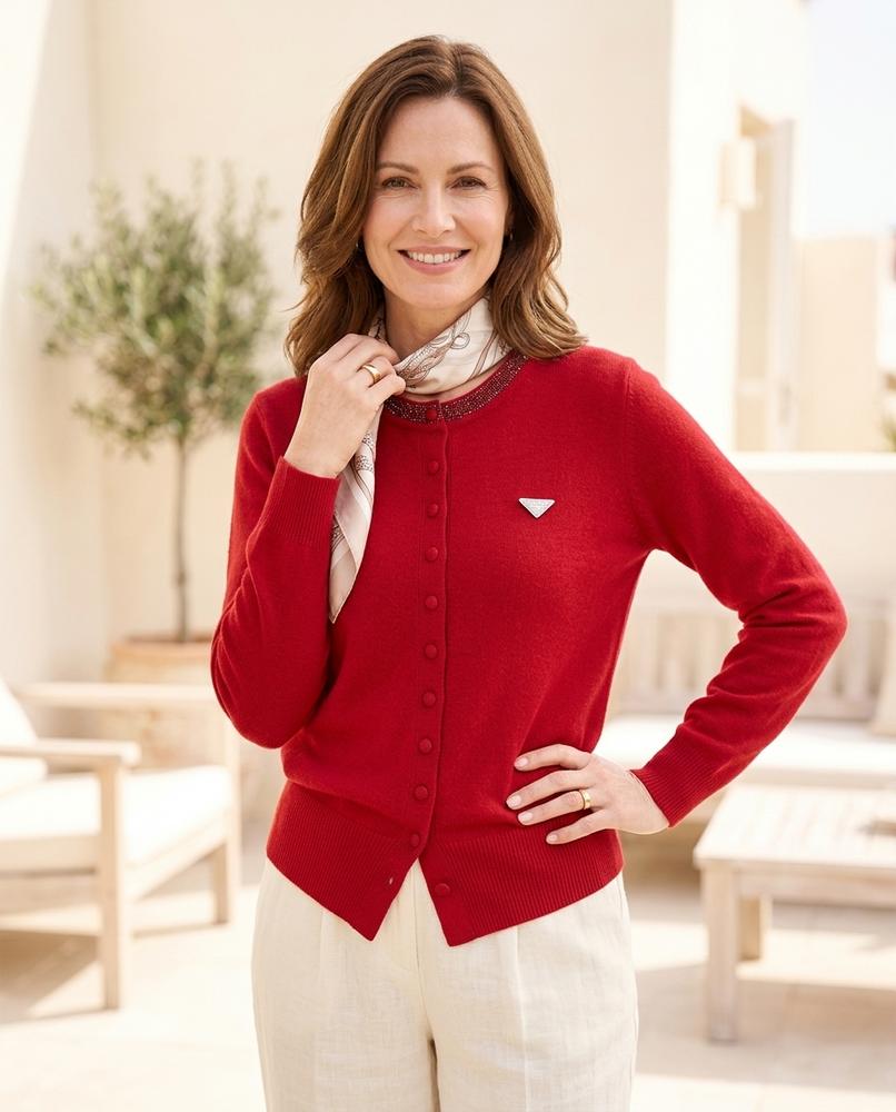 Witt Paris - Sesin | Orné Boutonné Cardigan en maille Femmes
