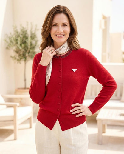 Witt Paris - Sesin | Orné Boutonné Cardigan en maille Femmes