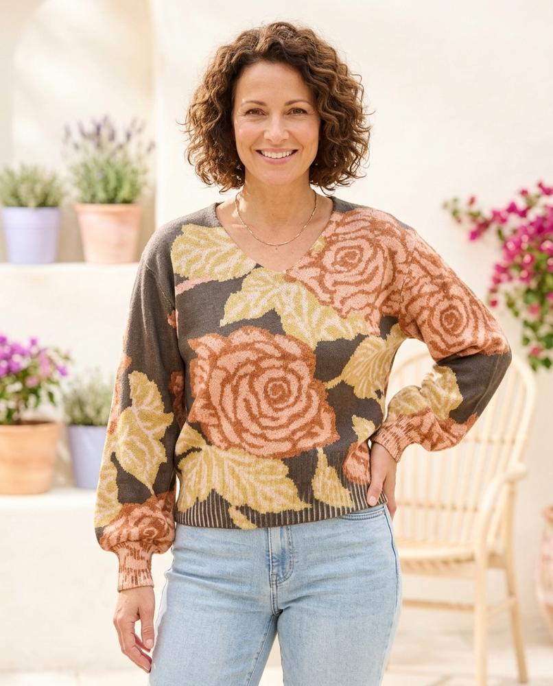 Witt Paris - Vitor | Floral À Col V Pull Femmes